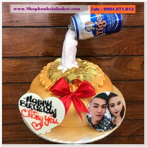 Bánh Sinh Nhật Hình Lon Bia Chai Rượu - LK02